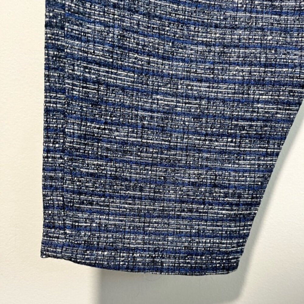 Olow Men’s Blue Textured Elastic Waist Pants Size 34 Made in Portugal BNWT - Picture 4 of 10